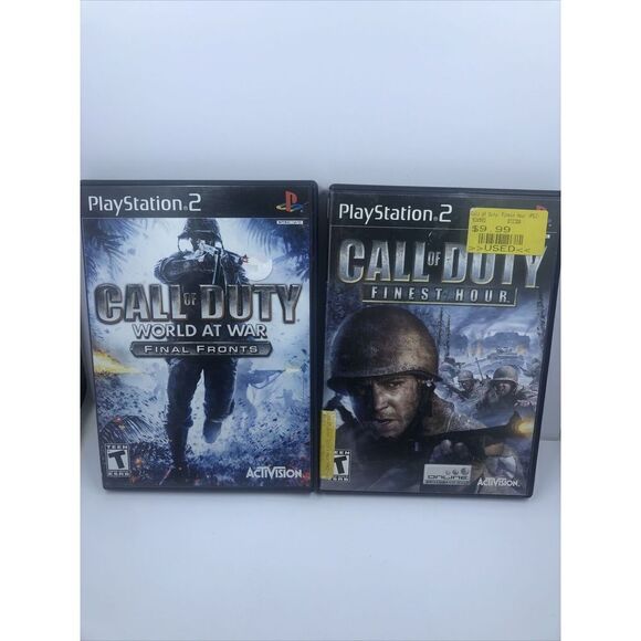 Call of Duty: Finest Hour - Sony PlayStation 2, And Call Of Duty World At War - Picture 1 of 10